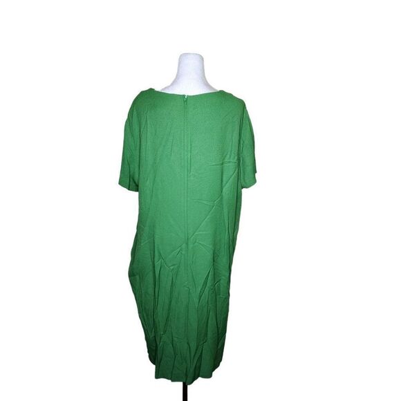 Vintage 90s Short Sleeve Shift Dress Womens Plus Size 20 Green Volump - Picture 3 of 7